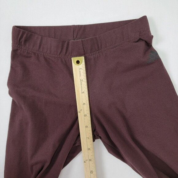 Adidas W Cho Legging DX 1243 Womens Size XS pants stretch "Night Red" wine NEW - Picture 7 of 8